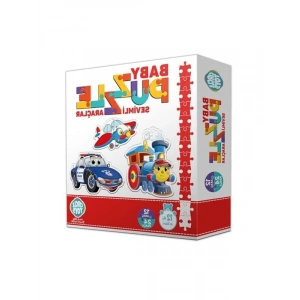 Sevimli Araçlar Temalı Bebek Puzzle Seti, Eğlenceli ve Öğretici Oyun