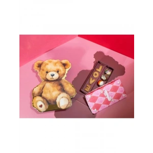 Sevimli Ayıcık Figürlü 3D Hediye Kutusu - 2 Adet