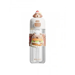 Sevimli Hayvanlar Süslü Çocuk Matarası, 600ml