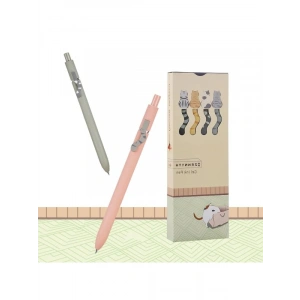 Sevimli Kedi Figürlü 4lü Jel Kalem Seti - Pastel Renkler