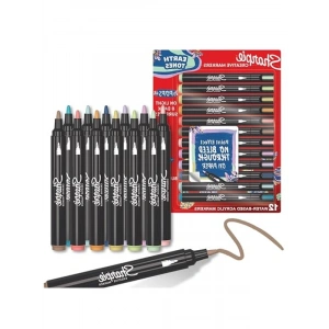 SHARPIE Akrilik, Doğa tonları,Yuvarlak uç,12li BL