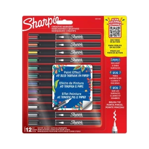 Sharpie Akrilik Markör Fırça Uç 12li Set