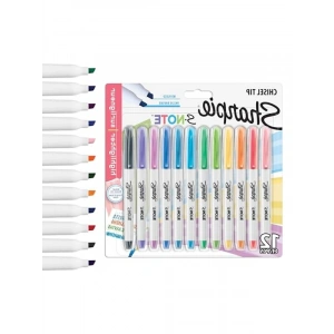 SHARPIE S-Note Fosforlu İşaretleme Kalemi, 12li Blister, Karışık