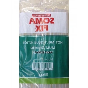 Sıcak Şeffaf Kalın Mum Silikon Çubuk, 11.3x300 mm Boyut