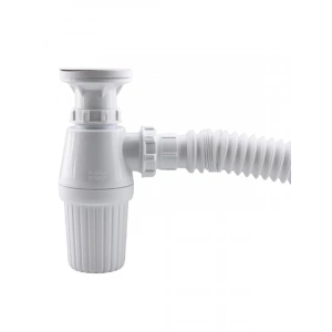 Sifon Körüklü Temizlenebilir Mutfak ve Banyo Lavabo Gider Borusu, 38 cm Plastik