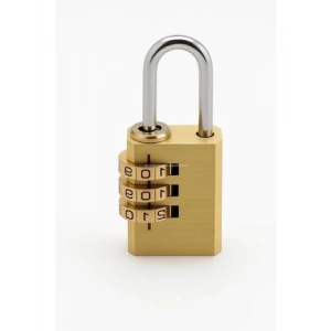 Şifreli Asma Kilit, Pirinç, 3 Haneli Şifre