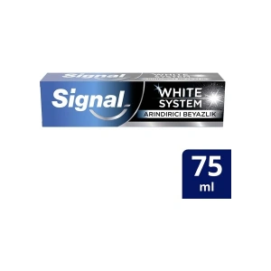 Signal White System Diş Macunu Arındırıcı Beyazlık Aktif Karbon 75 ml