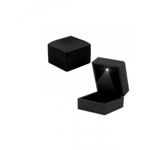 Şık Işıklı Kolye Kutusu - NEREZE Siyah Renk