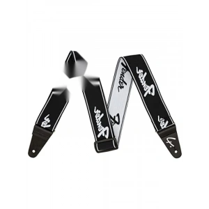 Şık Siyah/Beyaz Gitar Askısı, 5,1 cm