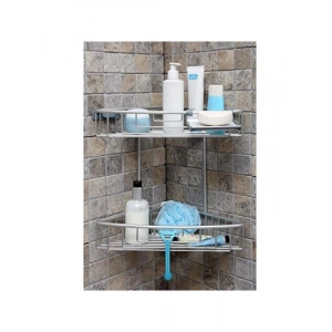 Şık Tasarımlı Bej Banyo Rafı