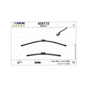 Silencio Flat Blade Set Silecek Seti (600+430 MM)