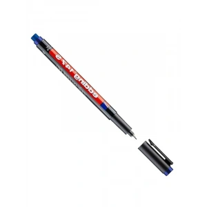 Silgili Asetat Kalemi, 0.3 mm Yuvarlak Uç, Mavi Renk