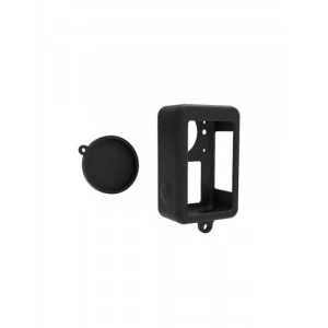 Silikon Koruma Kılıfı Seti, DJI Osmo Action 3/4 Uyumlu, Siyah