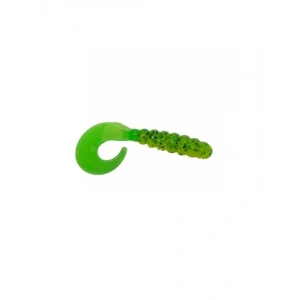 Silikon Kurt Sahte Balık, Yeşil Renk, 8 cm (2 Adet)