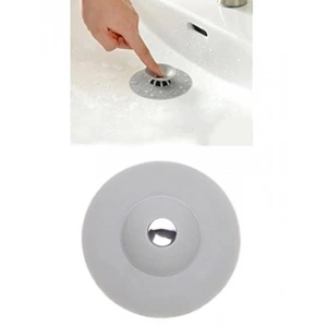 Silikon Lavabo Süzgeci, Kilitli Küvet Tıkacı