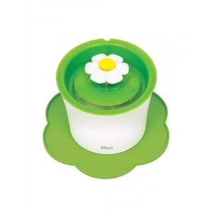 Silikon Su Geçirmez Çiçek Şeklinde Altlık - 30 cm, Yeşil