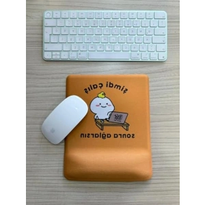 Şimdi Çalık Sonra Ağlarsın Baskılı Bilek Destekli KARE Mouse Pad (turuncu)