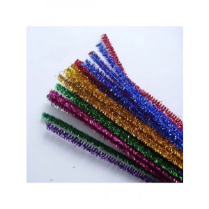 Simli Renkli Şönil, 30 cm, 20 Adet Paket