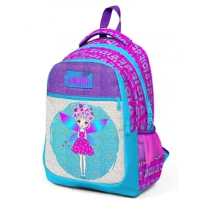 Simli ve Parlak İlkokul Sırt Çantası, Renkli Tasarımlar