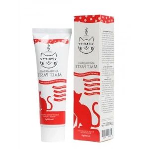 Sindirim Destekleyici Kedi Malt Macunu, 100g, Şekersiz ve Prebiyotik