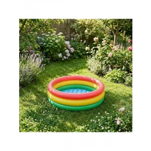 Şişme Tabanlı Çocuk Havuzu, 61 cm x 22 cm, Eğlenceli Yaz Oyunları İçin