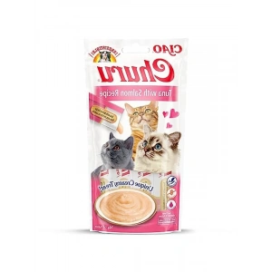 Sıvı Kedi Ödül Maması, Ton Balıklı ve Somonlu, 14 Gr 4 Adet