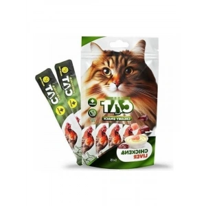 Sıvı Kedi Ödülü Tavuk ve Ciğer 5x15 gr