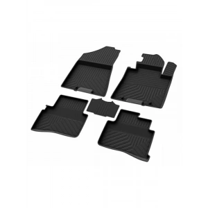 Siyah 4D Havuzlu Paspas, 2016-2021 Kia Sportage ile Uyumlu