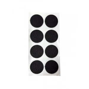 Siyah 8 Adet 5 cm Yuvarlak Yapışkanlı Koruma Keçesi