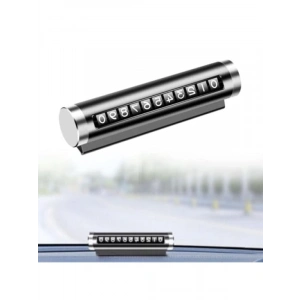 Siyah Alüminyum Kasa Çevirmeli Araç İçi Telefon Numaratörü