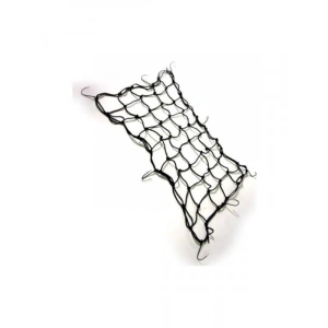 Siyah Araç Bagaj Elastik Filesi, 40x40 cm Kask ve Eşya Düzenleyici