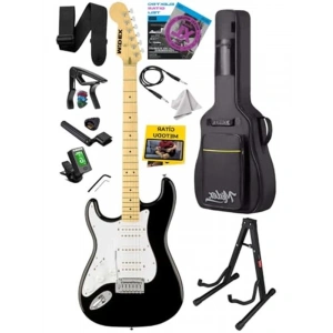 Siyah Beyaz Elektro Gitar Seti, Üst Kalite HSH Manyetik