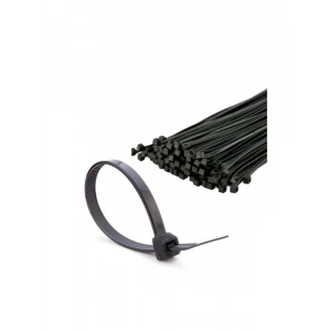 Siyah Cırt Kelepçe, 2.5x150 mm Boyutunda, 100 Lü Paket