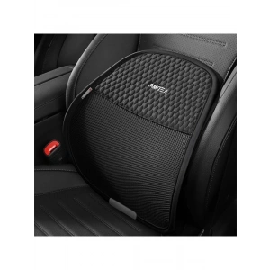 Siyah Ergonomik Bel Destek Minderi, Ofis ve Araba Kullanımı için