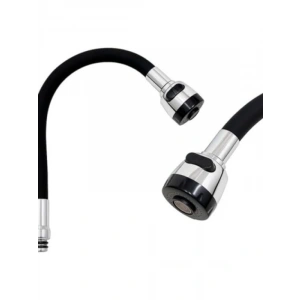 Siyah Esnek Mutfak Musluk Başlığı, 360° Döner ve Su Tasarruflu