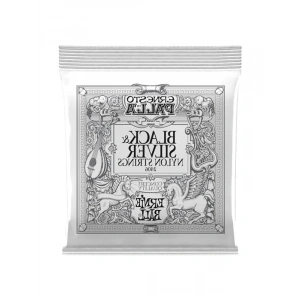 Siyah & Gümüş Klasik Gitar Telleri, Naylon Yapı