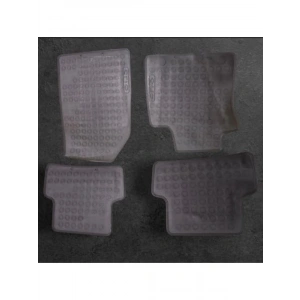 Siyah Kauçuk Paspas Seti, Kaydırmaz Taban, 4 Parça