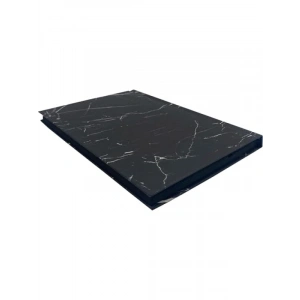 Siyah Mermer Desenli Çizgisiz Defter