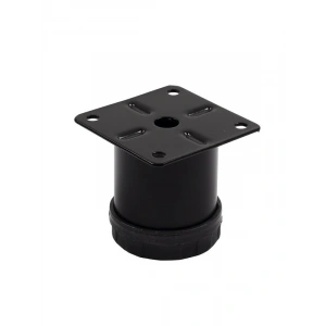 Siyah Metal Mobilya Ayağı, 42mm Çapında, 5cm Yükseklikte, 4 Adet Set