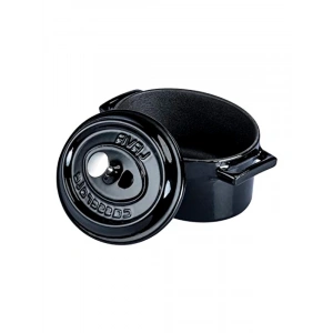 Siyah Metal Oval Mini Tencere, Kullanışlı ve Şık