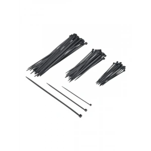 Siyah Plastik Kablo Bağı Seti, 100 mm - 250 mm Uzunlukta 60 Adet