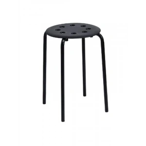 Siyah Renkli 45 cm Yükseklikte Ofis Taburesi