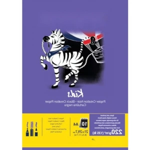 Siyah Renkli Hobi Kağıdı A4 Boyutunda