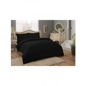 Siyah Saten Çift Kişilik Nevresim Takımı