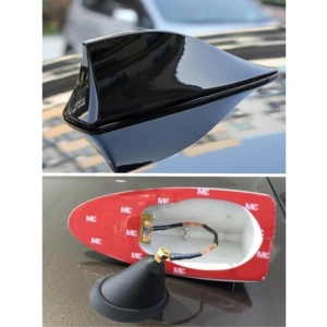 Siyah Shark Köpek Balığı Tavan Anteni, Her Araca Uygun