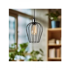 Siyah Tekli Tel Sarkıt Aydınlatma - Ayarlanabilir Yükseklik