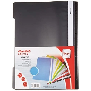 Siyah Telli Dosya | 50li Paket, Dayanıklı ve Kullanışlı