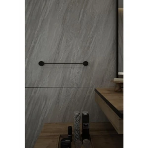 Siyah Uzun Havluluk, 40 cm Banyo Askısı