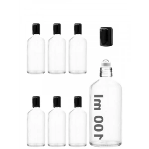 Sızdırmaz Çelik Roll On Kapaklı Cam Şişe, 100 ml