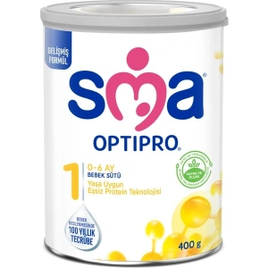 SMA Optipro 1 0-6 Ay Bebek Sütü 400 gr Prebiyotikli Sütlü İçerik ile Gelişmiş Formül
